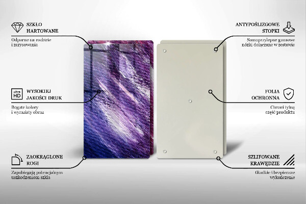 Copri piano cottura in vetro Dipingi l'astrazione