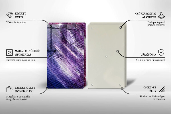 Copri piano cottura in vetro Dipingi l'astrazione