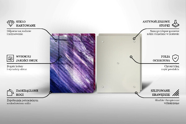 Copri piano cottura in vetro Dipingi l'astrazione