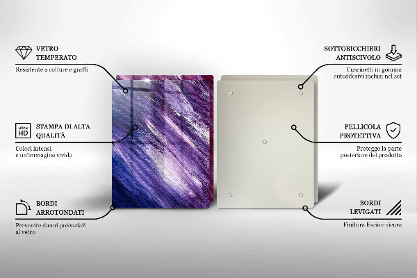 Copri piano cottura in vetro Dipingi l'astrazione