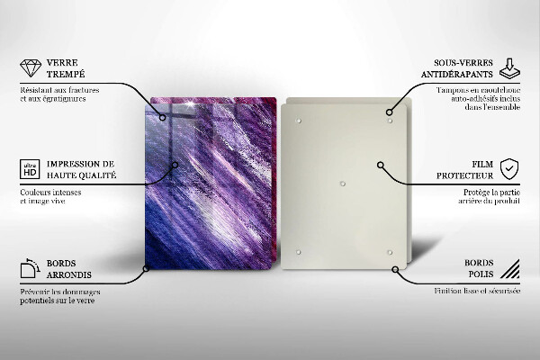 Copri piano cottura in vetro Dipingi l'astrazione