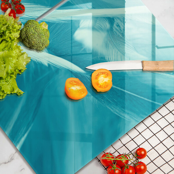 Copri piano cottura in vetro Piume delicate