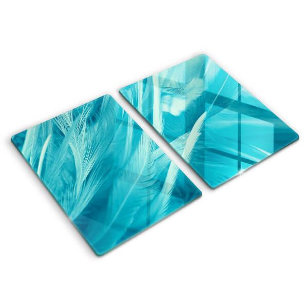 Copri piano cottura in vetro Piume delicate