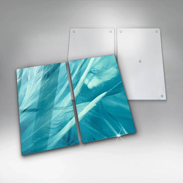 Copri piano cottura in vetro Piume delicate