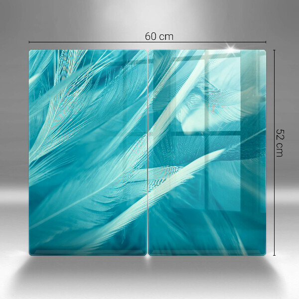 Copri piano cottura in vetro Piume delicate