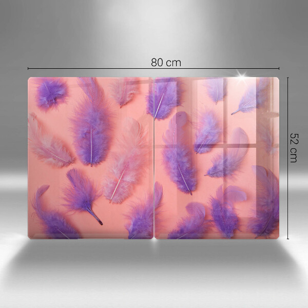 Copri piano cottura in vetro Piume soffici
