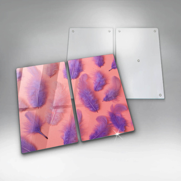 Copri piano cottura in vetro Piume soffici