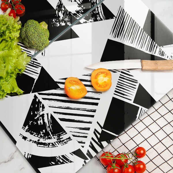 Copri piano cottura in vetro Triangoli geometrici