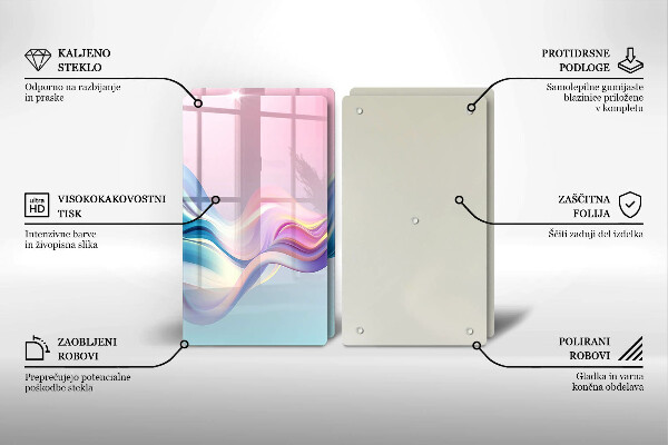 Copri piano cottura Astrazione pastello