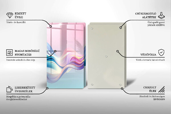 Copri piano cottura Astrazione pastello