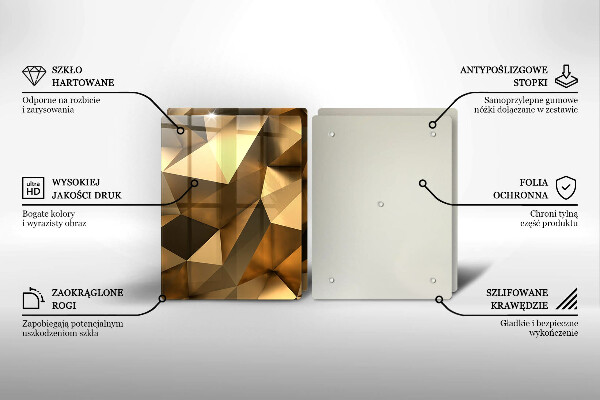 Copri piano cottura in vetro Sfondo di astrazione della struttura