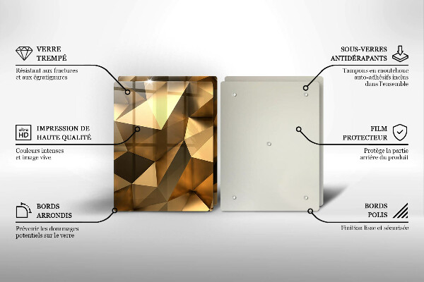 Copri piano cottura in vetro Sfondo di astrazione della struttura