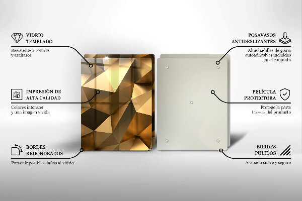 Copri piano cottura in vetro Sfondo di astrazione della struttura