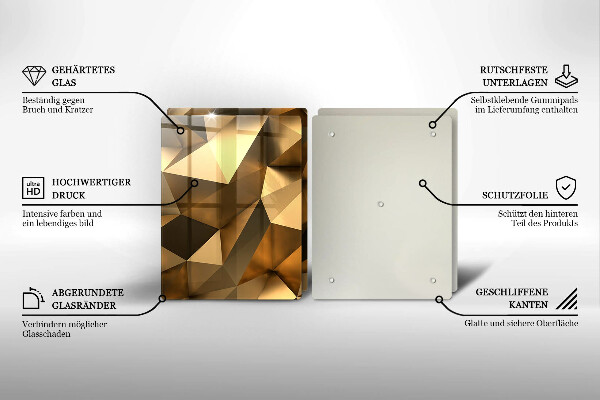 Copri piano cottura in vetro Sfondo di astrazione della struttura