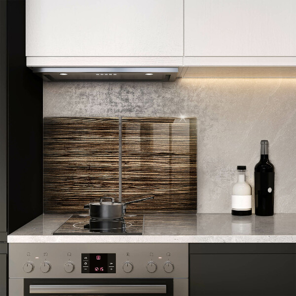 Copri piano cottura in vetro Struttura del legno