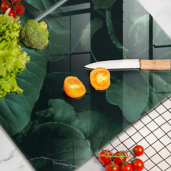 Copertura piano cottura Foglie selvatiche scure