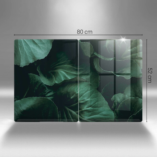 Copertura piano cottura Foglie selvatiche scure