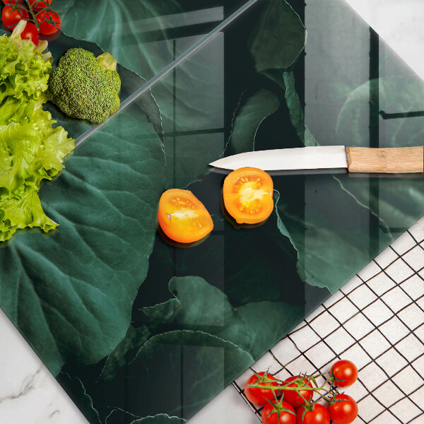 Copertura piano cottura Foglie selvatiche scure