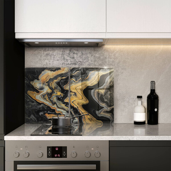 Copri piano cottura in vetro Struttura astratta