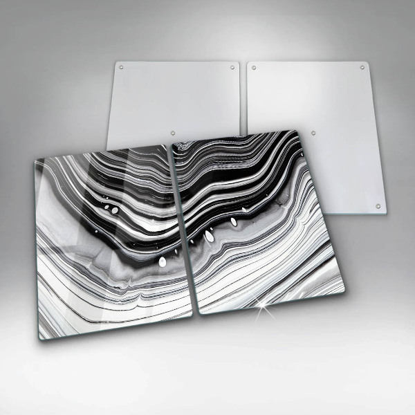 Copri piano cottura in vetro Astrazione dell'inchiostro