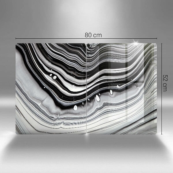 Copri piano cottura in vetro Astrazione dell'inchiostro