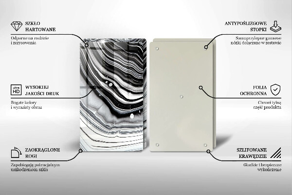 Copri piano cottura in vetro Astrazione dell'inchiostro