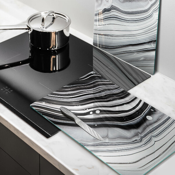 Copri piano cottura in vetro Astrazione dell'inchiostro