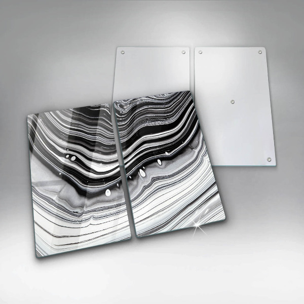 Copri piano cottura in vetro Astrazione dell'inchiostro