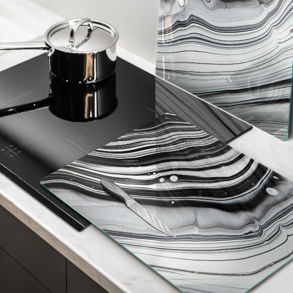 Copri piano cottura in vetro Astrazione dell'inchiostro