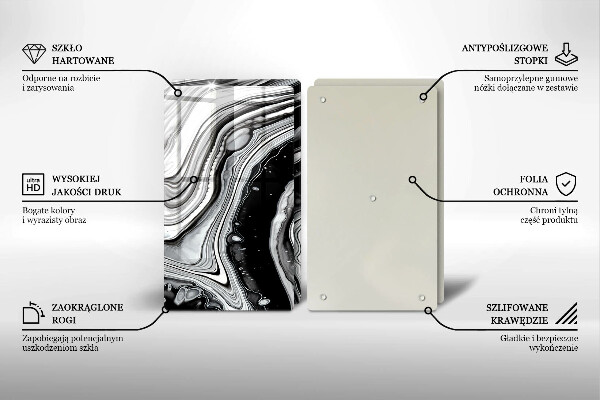 Copri piano cottura in vetro Astrazione dell'inchiostro