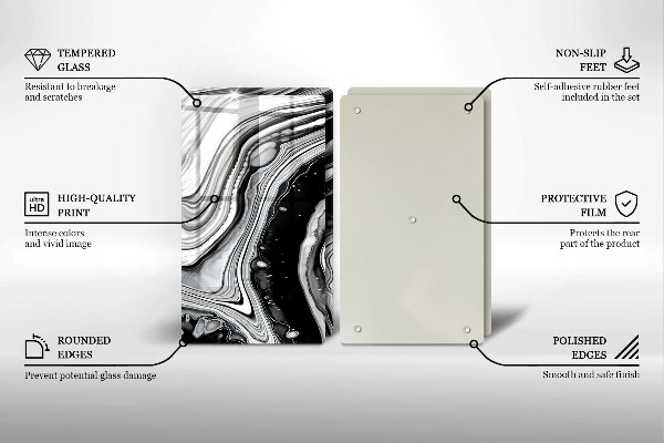 Copri piano cottura in vetro Astrazione dell'inchiostro