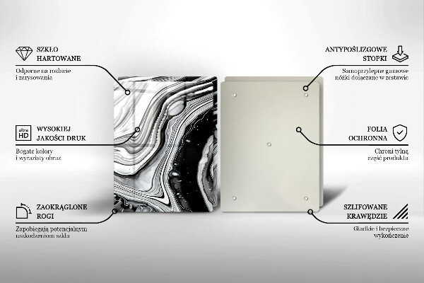 Copri piano cottura in vetro Astrazione dell'inchiostro