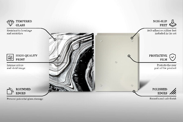 Copri piano cottura in vetro Astrazione dell'inchiostro