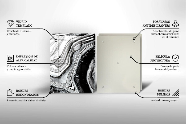 Copri piano cottura in vetro Astrazione dell'inchiostro