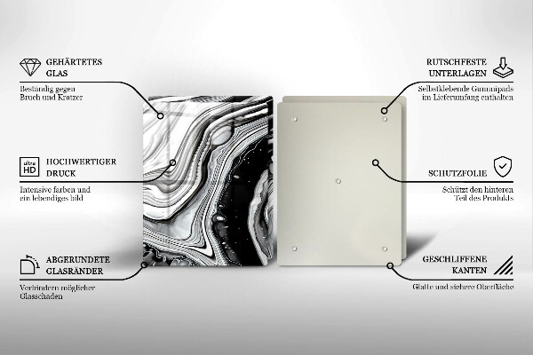 Copri piano cottura in vetro Astrazione dell'inchiostro