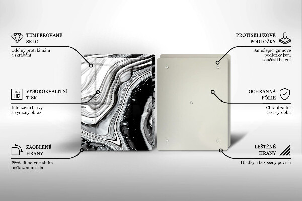 Copri piano cottura in vetro Astrazione dell'inchiostro