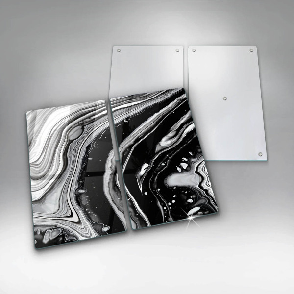 Copri piano cottura in vetro Astrazione dell'inchiostro