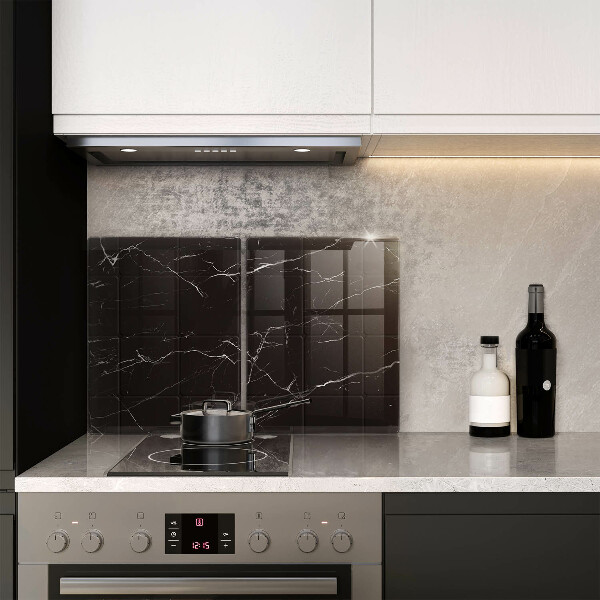 Copri piano cottura in vetro Piastrelle di marmo