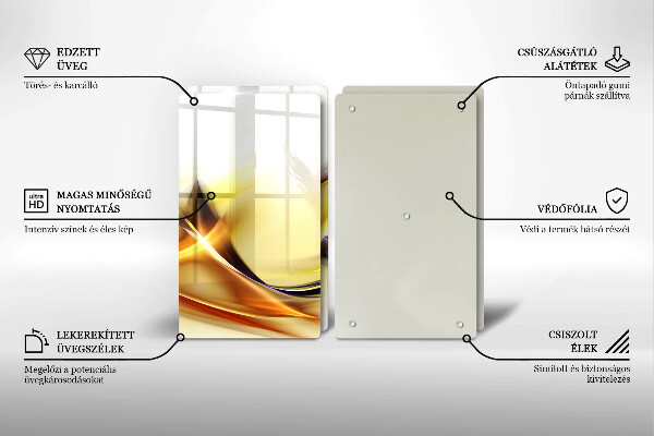 Copertura piano cottura Linee astratte di luce