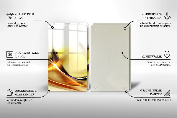 Copertura piano cottura Linee astratte di luce