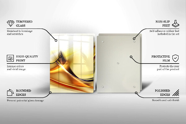 Copertura piano cottura Linee astratte di luce