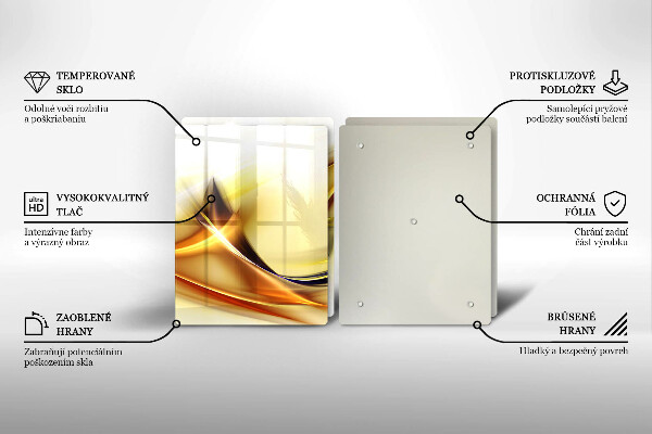 Copertura piano cottura Linee astratte di luce