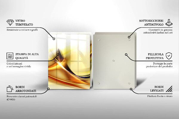 Copertura piano cottura Linee astratte di luce