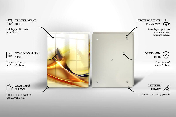 Copertura piano cottura Linee astratte di luce