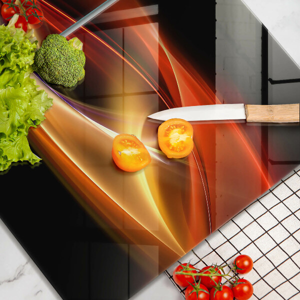 Copri piano cottura in vetro Fumo e luce astratti