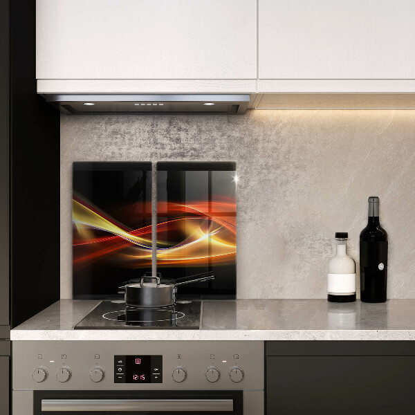 Copri piano cottura in vetro Fumo e luce astratti