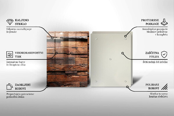 Copertura piano cottura Tavole di legno decorative