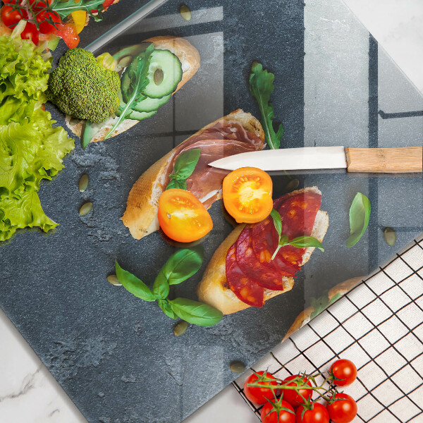 Copri piano cottura in vetro Panini Colorati