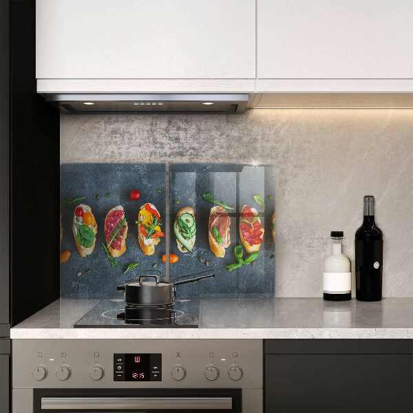 Copri piano cottura in vetro Panini Colorati