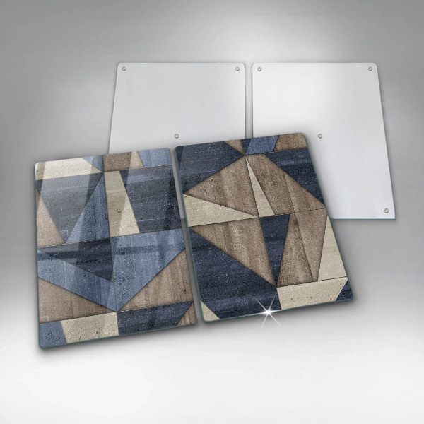 Copri piano cottura in vetro Astrazione geometrica